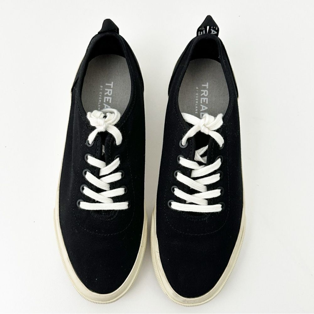 Everlane Tread Forever Sneaker Black Canvas Size 6.5
